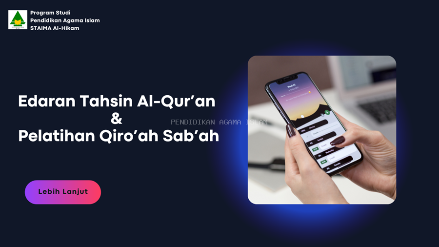 Edaran Kegiatan Tahsin Al-Qur’an dan Pelatihan Qiro’ah Sab’ah
